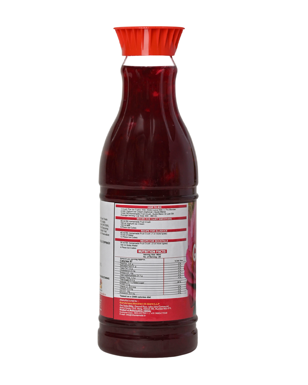 Gulab Gulkand Crush Syrup - 1 Litre