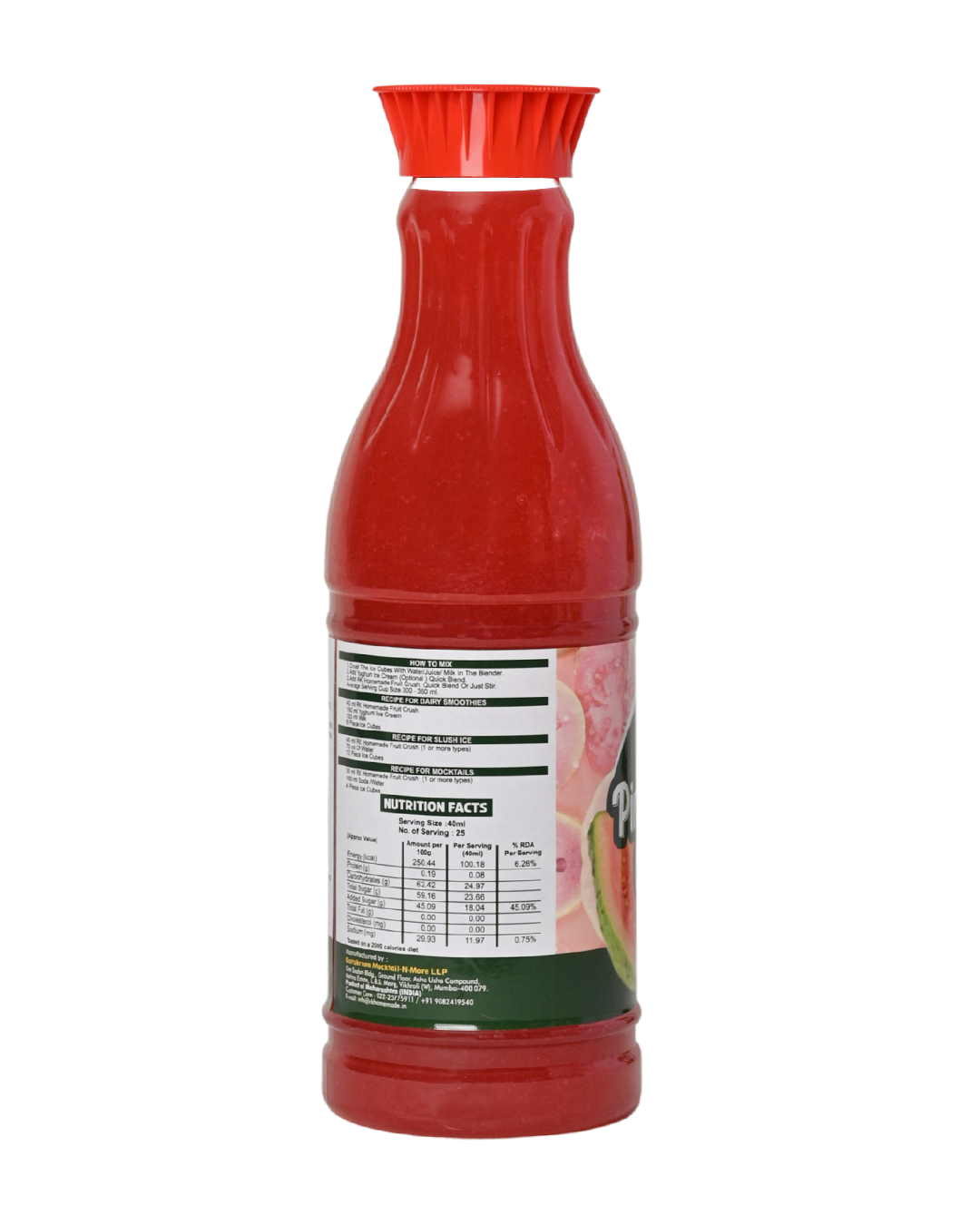 Pink Guava Crush Syrup - 1 Litre