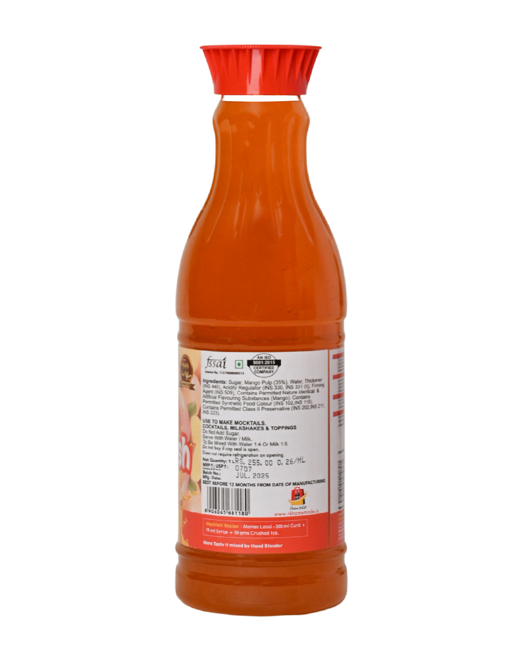 Mango Crush Syrup - 1 Litre