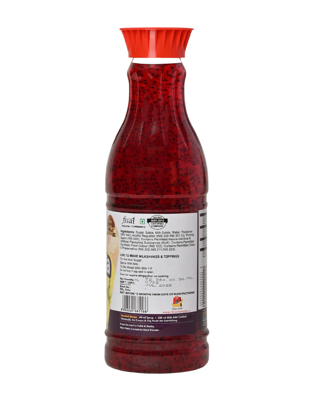 Kulfi Falooda Crush Syrup - 1 Litre