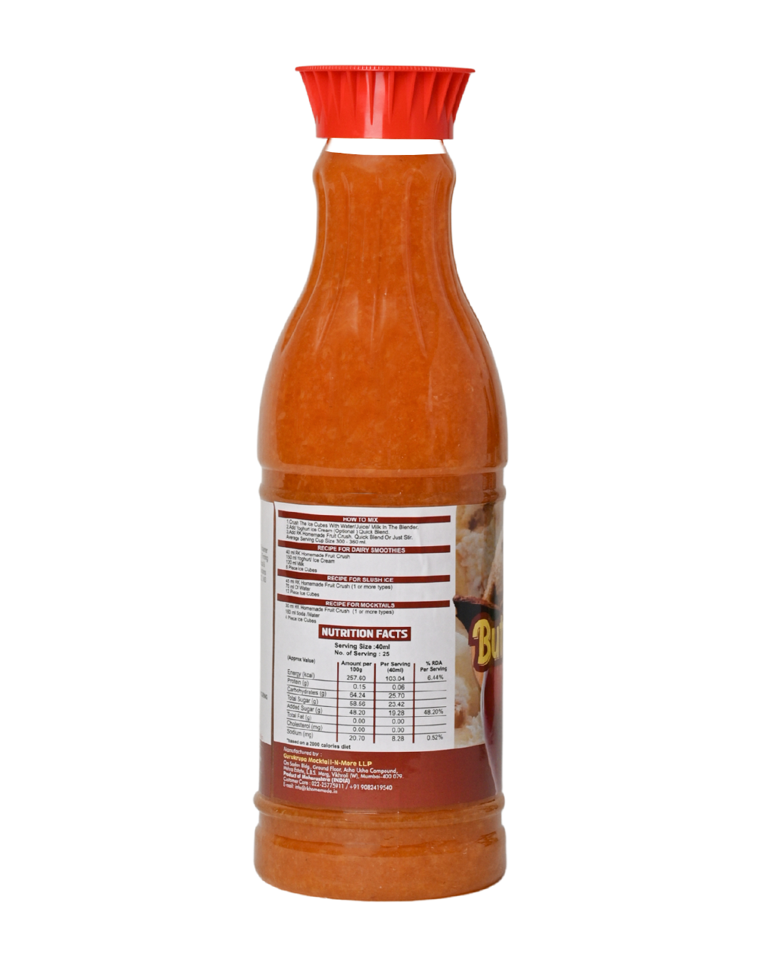Butter Scotch Crush Syrup - 1 Litre
