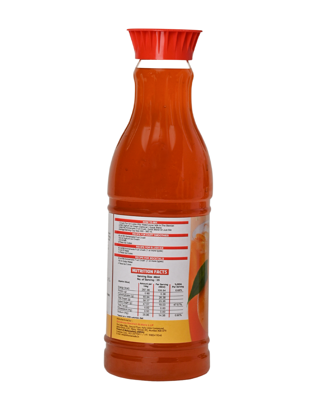 Orange Crush Syrup - 1 Litre
