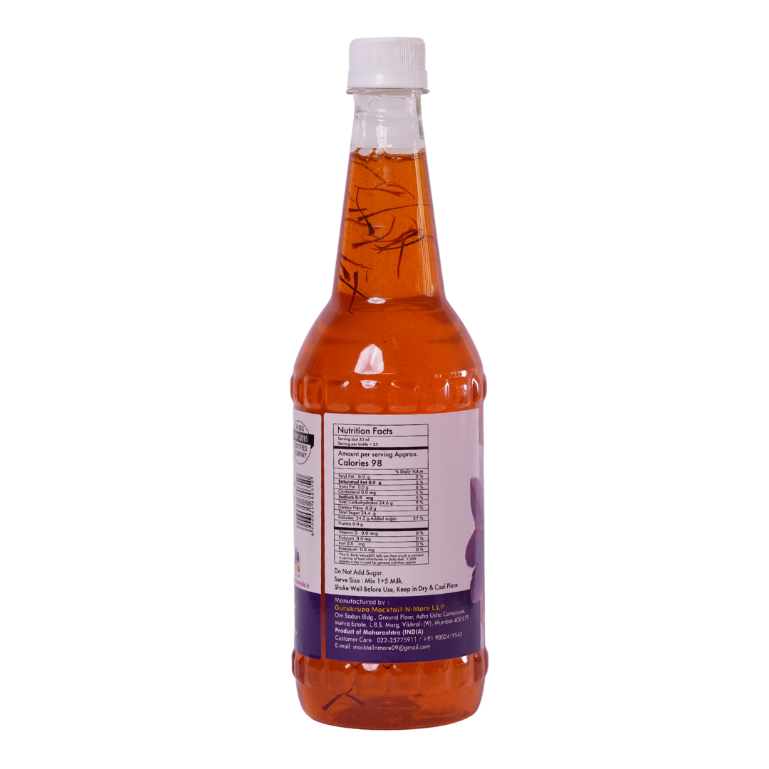 Real Saffron Syrup 750 ml