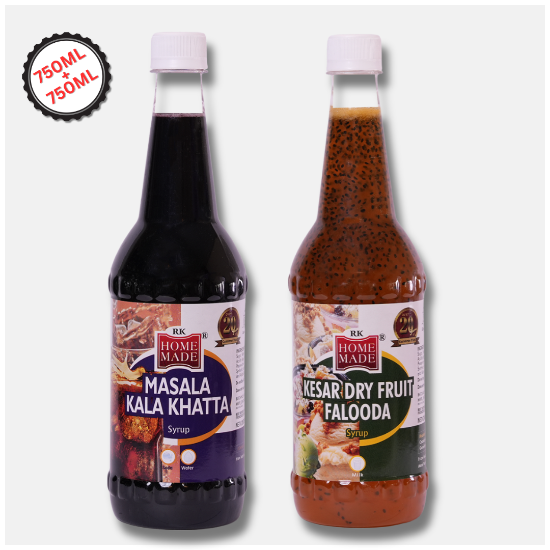 Masala Kala Khatta + Kesar Dryfruit Falooda